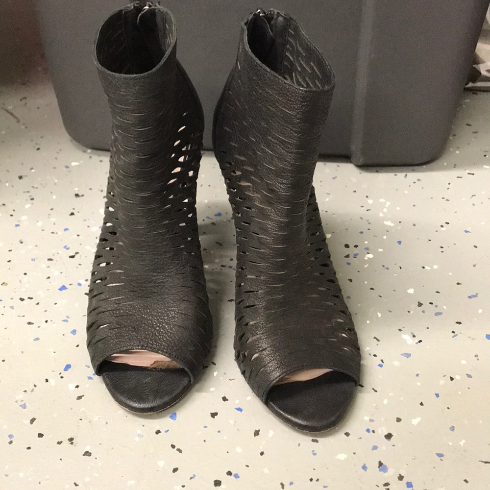 Vince Camuto black caged ankle boot  - 7